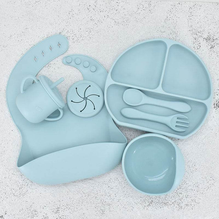 Food Grade Silicone Feeding Cutlery Set Children's Dinner Plate - ZEYTONCART