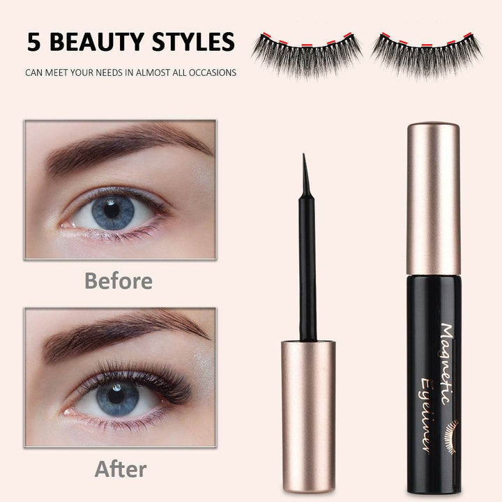 Magnetic false eyelashes - ZEYTONCART