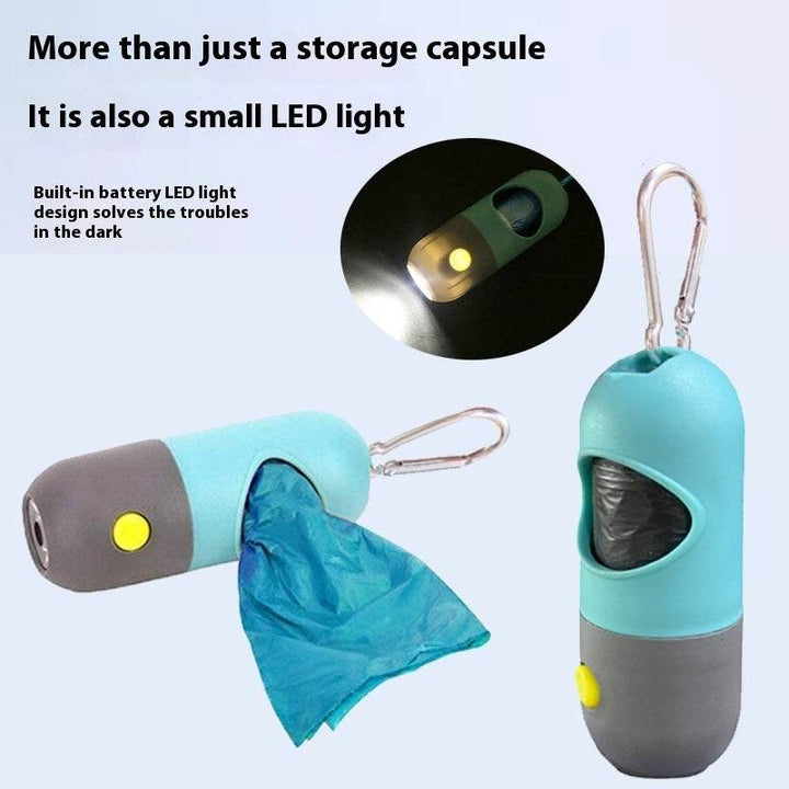 Led Light Pet Waste Bag Dispenser For Dogs Cats Dog Poop Scooper Bags Waste Bags Holder Dispensers Pet Clean Accessories - ZEYTONCART