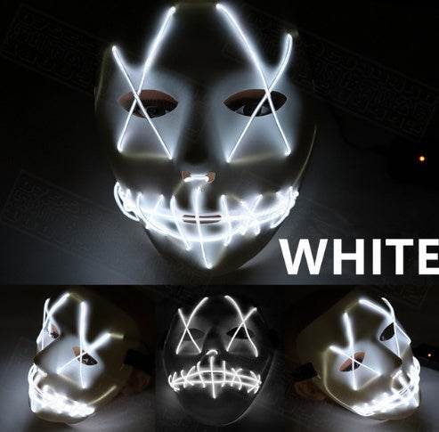 Halloween Led Glowing Full Face Mask - ZEYTONCART