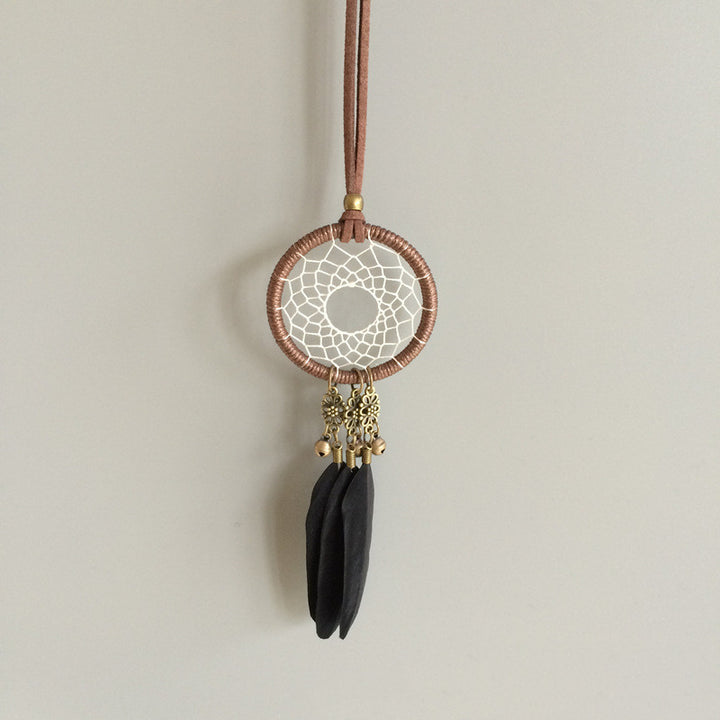 Creative feather car pendant safety car accessories - ZEYTONCART