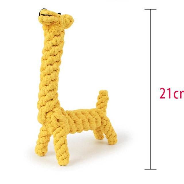 Giraffe Bite Resistant Pet Dog Chew Toys For Small Dogs Cleaning Teeth Puppy Dog Rope Knot Ball Toy Playing Animals Dogs Toys Pets - ZEYTONCART
