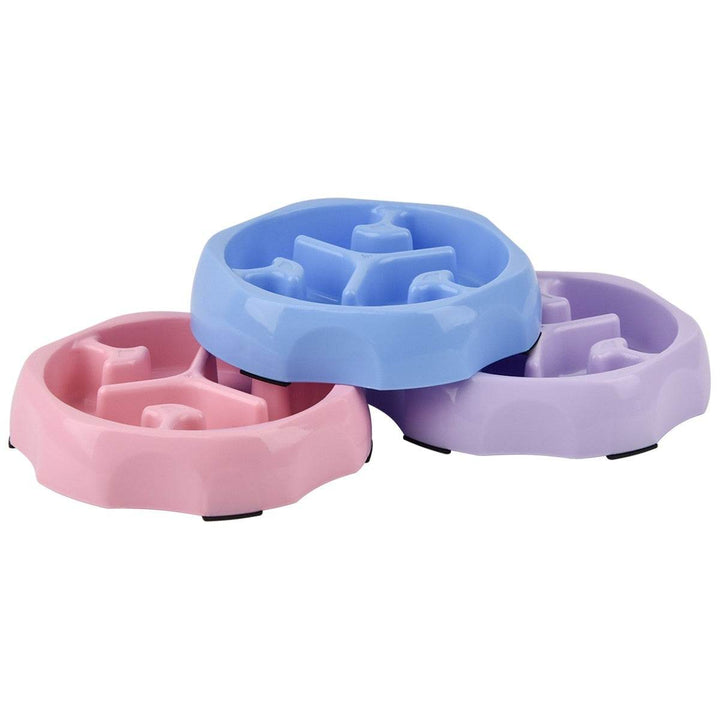 Round Slow Feeding Bowl Pet Supplies Slow Food Basin - ZEYTONCART