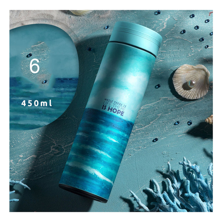 Insulation Cup 304 Stainless Steel Temperature Intelligent Display Portable Car Water Cup Large Capacity Creative Korean Tea Cup - ZEYTONCART