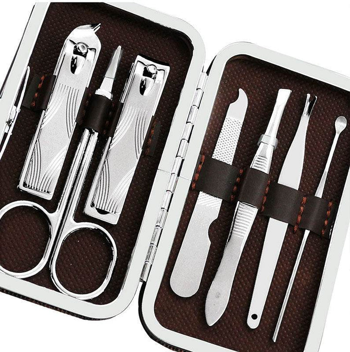 Checked pattern personal care 7-piece nail clippers - ZEYTONCART