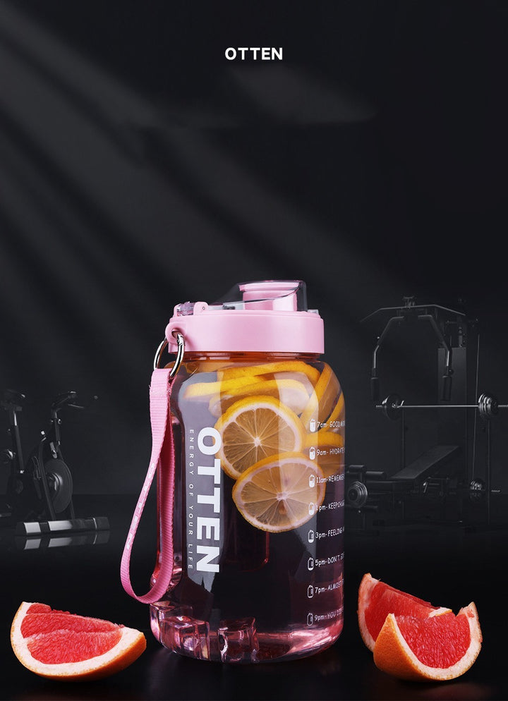 Sports Water Cup Large Capacity Plastic Cup Outdoor Portable Space Cup - ZEYTONCART