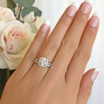 Couple Rings Wedding Engagement Rings Fashion Ladies Inlaid Diamond Rings - ZEYTONCART