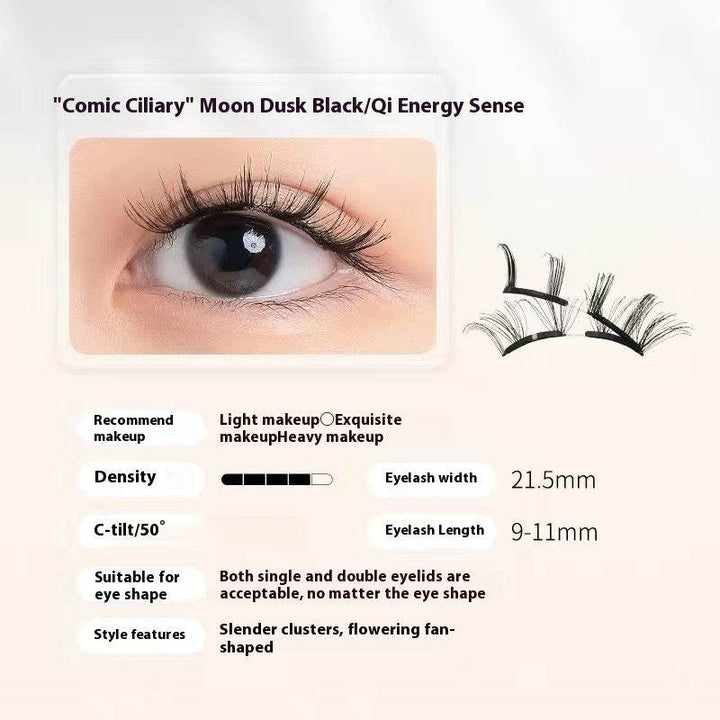 Magnetic Eyelashes Thick Zero Glue Long C Curved Eyelashes - ZEYTONCART