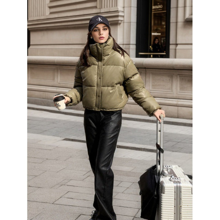 European And American Winter Disposable Leather Cotton-padded Jacket - ZEYTONCART