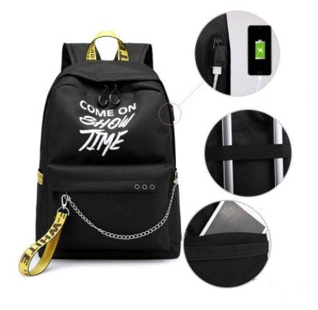 Primary school backpacks rechargeable casual backpacks - ZEYTONCART