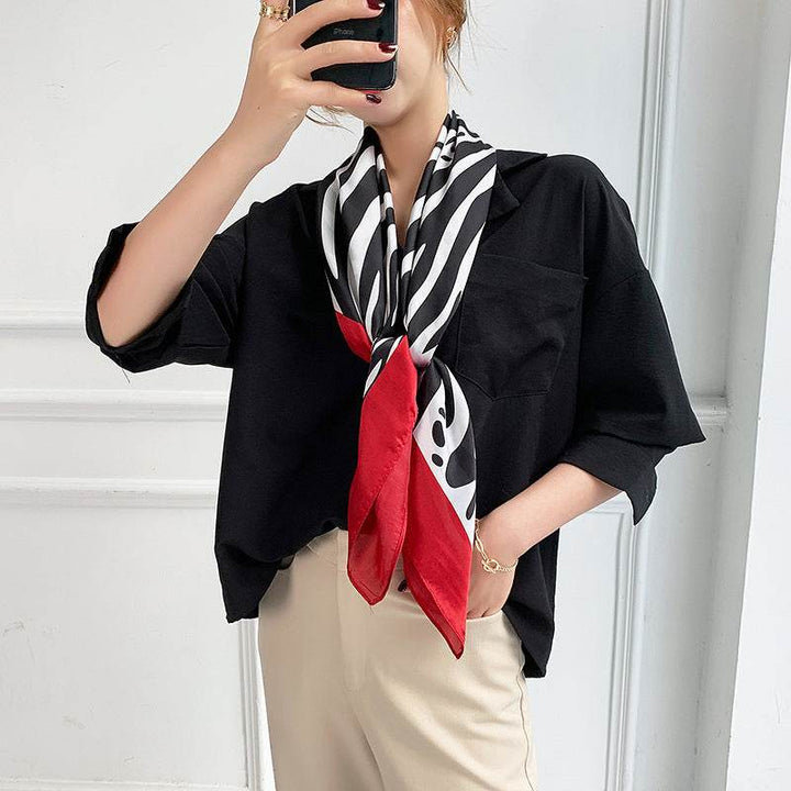 Fashion Silk Scarves Female Printing Hijab - ZEYTONCART