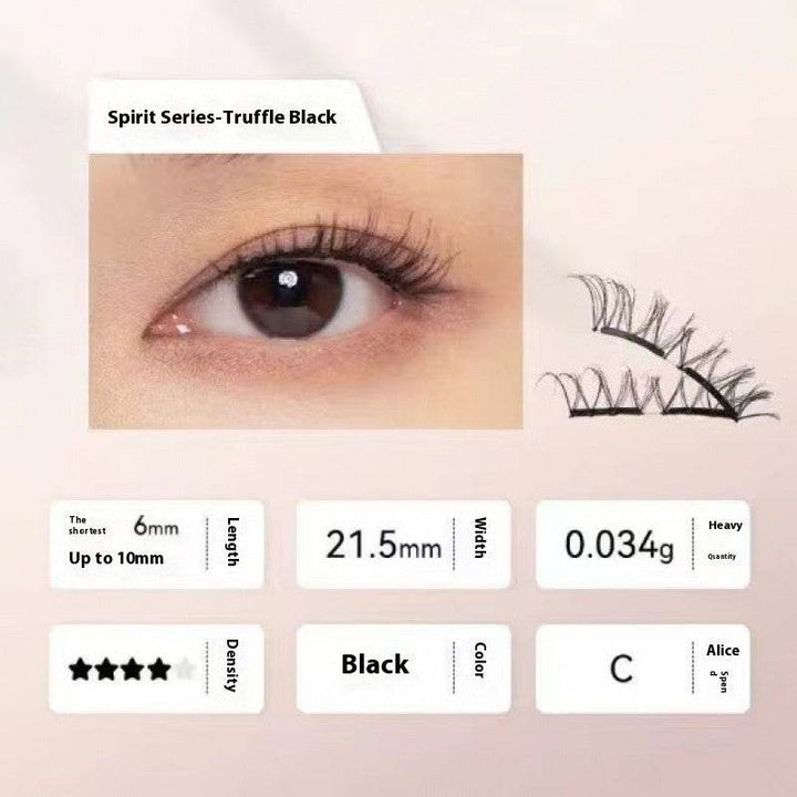Magnetic Eyelashes Thick Zero Glue Long C Curved Eyelashes - ZEYTONCART