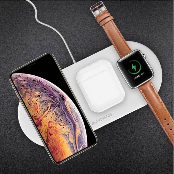 Compatible with Apple, Mobile phone desktop wireless charging three-in-one iwatch charger - ZEYTONCART