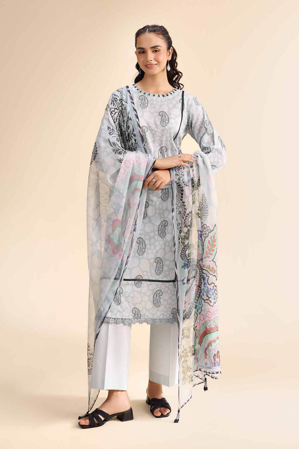Printed & Embroidered 2-Piece Cambric Suit – Pink | Unstitched Summer Collection 20252 Piece - Printed Suit - 42501036 - ZEYTONCART