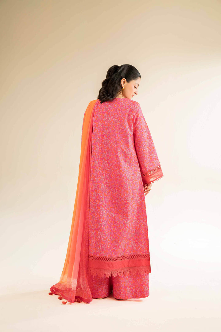 Printed & Embroidered 3-Piece Cambric Suit – Pink | Unstitched Summer Collection 2025  Suit - 42501085 - ZEYTONCART