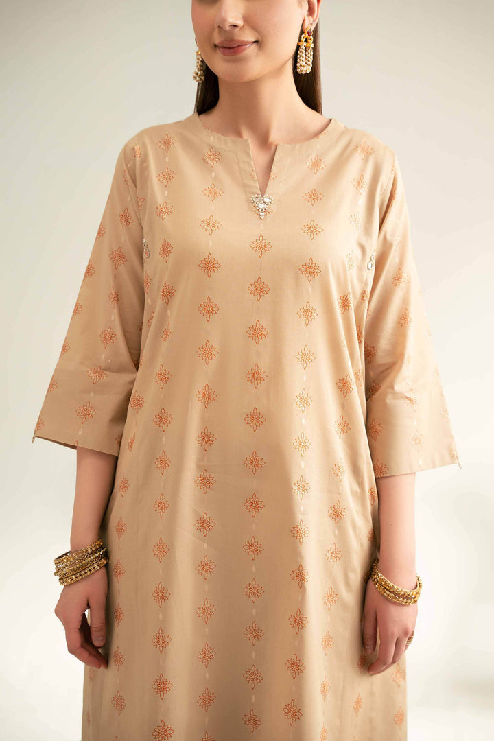 Printed 3-Piece Summer Suit – Cambric Shirt, Voile Dupatta & Trousers | Skin Tonet - 42519178 - ZEYTONCART