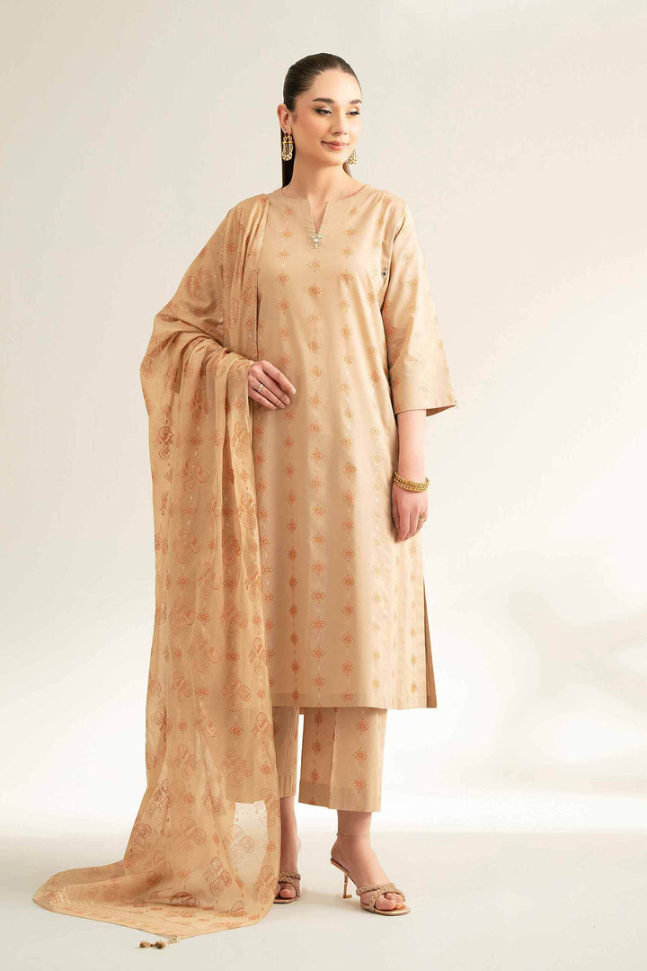 Printed 3-Piece Summer Suit – Cambric Shirt, Voile Dupatta & Trousers | Skin Tonet - 42519178 - ZEYTONCART