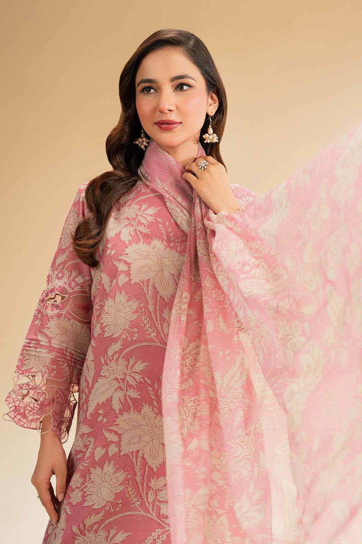 Printed & Embroidered 3-Piece Lawn Suit – Pink | Summer Unstitched Collection - Suit - 42519395 - ZEYTONCART