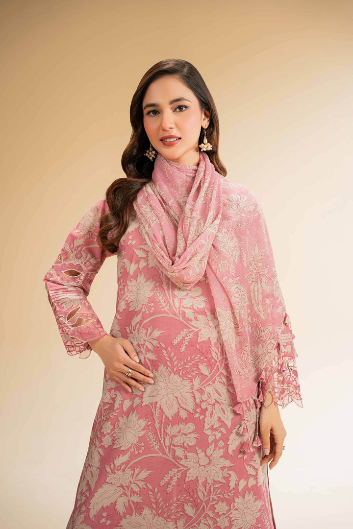 Printed & Embroidered 3-Piece Lawn Suit – Pink | Summer Unstitched Collection - Suit - 42519395 - ZEYTONCART