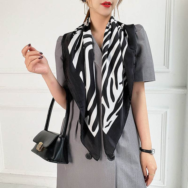 Fashion Silk Scarves Female Printing Hijab - ZEYTONCART