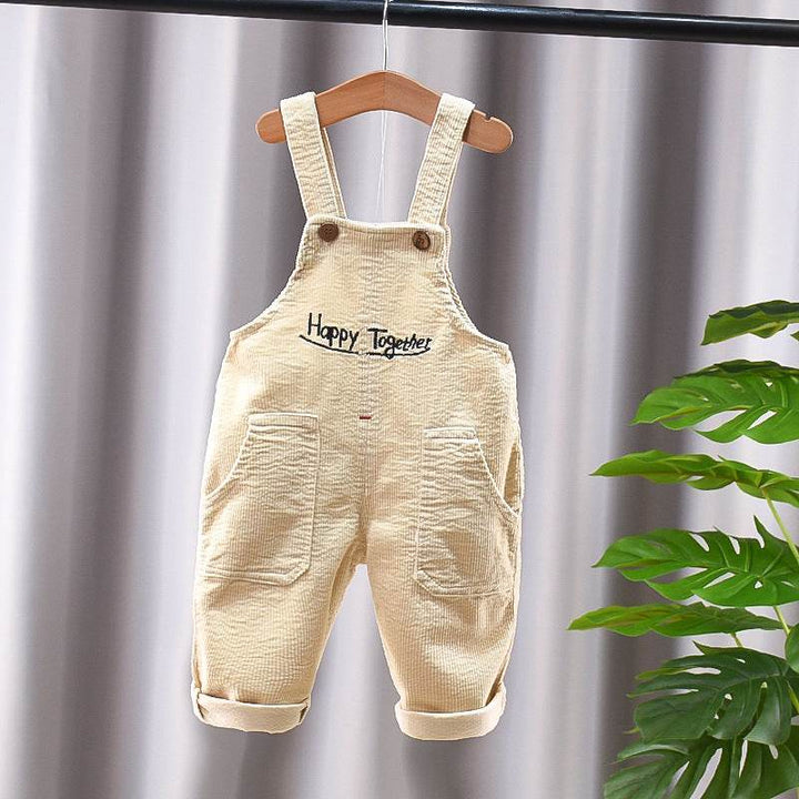New Corduroy Baby Kids Denim Suspender Pants - ZEYTONCART