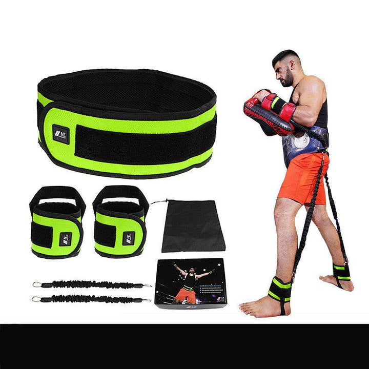 Leg Squat Boxing Combat Training Resistance Bands Fitness Combat Fighting Resistance Force Agility Workout Exercise Equipment - ZEYTONCART