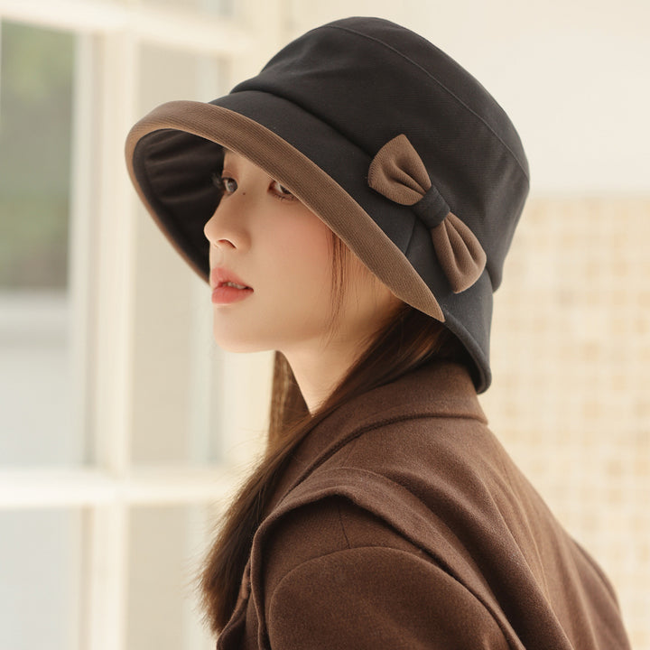 Autumn And Winter New Bow Hat For Women - ZEYTONCART
