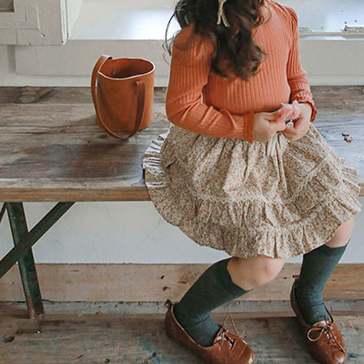 Fashion Floral Girl Floral Fluffy Cake Skirt Skirt - ZEYTONCART