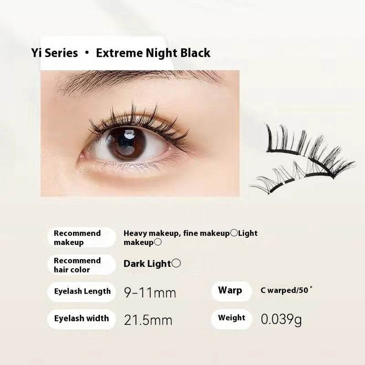 Magnetic Eyelashes Thick Zero Glue Long C Curved Eyelashes - ZEYTONCART