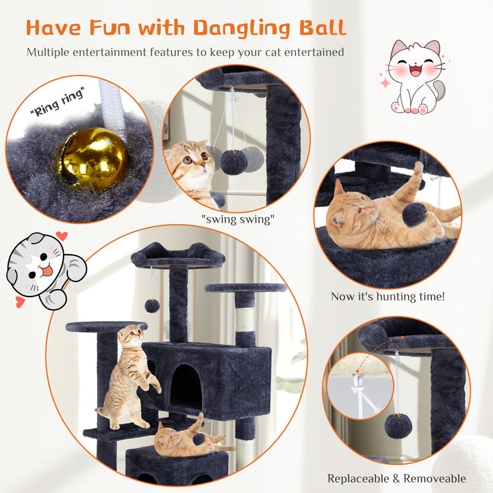 Multi Functional Cat Treehouse Cat Climbing Frame - ZEYTONCART