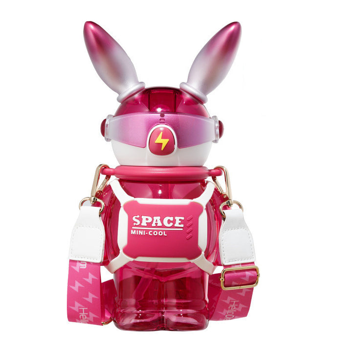 Children's Creative Lightning Rabbit Shape Large Capacity Water Bottle - ZEYTONCART