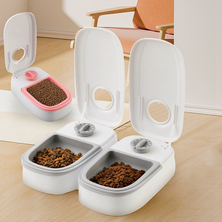 Automatic Pet Feeder Smart Food Dispenser For Cats Dogs Timer Stainless Steel Bowl Auto Dog Cat Pet Feeding Pets Supplies - ZEYTONCART