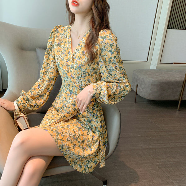 Floral dress women's clothing - ZEYTONCART