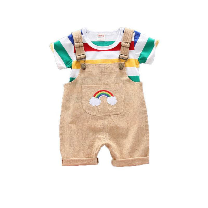 Rainbow Bib Pants Girls Baby Kids - ZEYTONCART