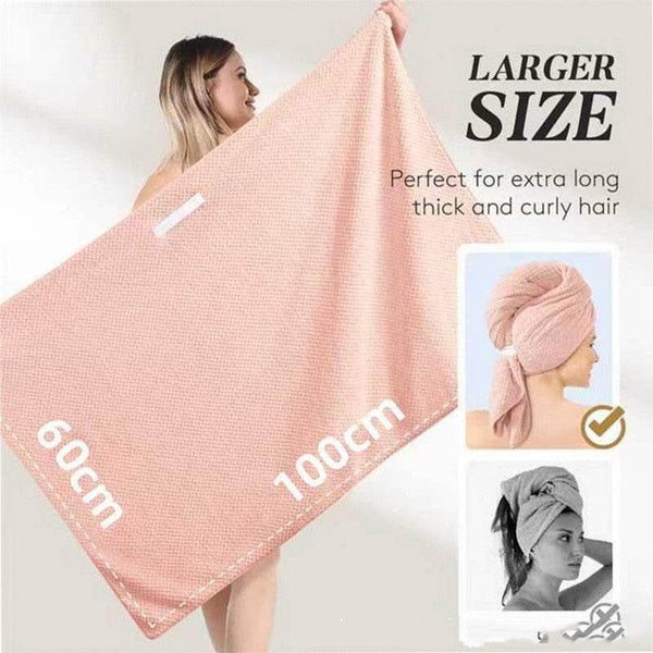 Hair-drying Cap Coral Fleece Quick-drying Thickening Hair Drying Towel - ZEYTONCART