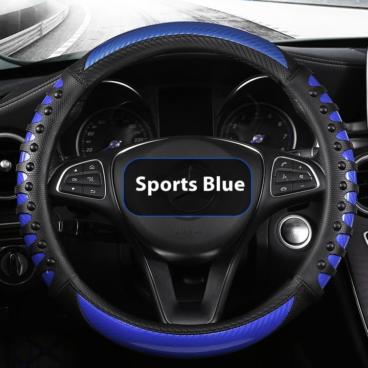 Leather Silicone Four Season Car Accessories Steering Wheel Cover - ZEYTONCART