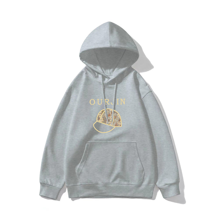 Winter Hooded Hoodie Women's Casual Printed Top - ZEYTONCART
