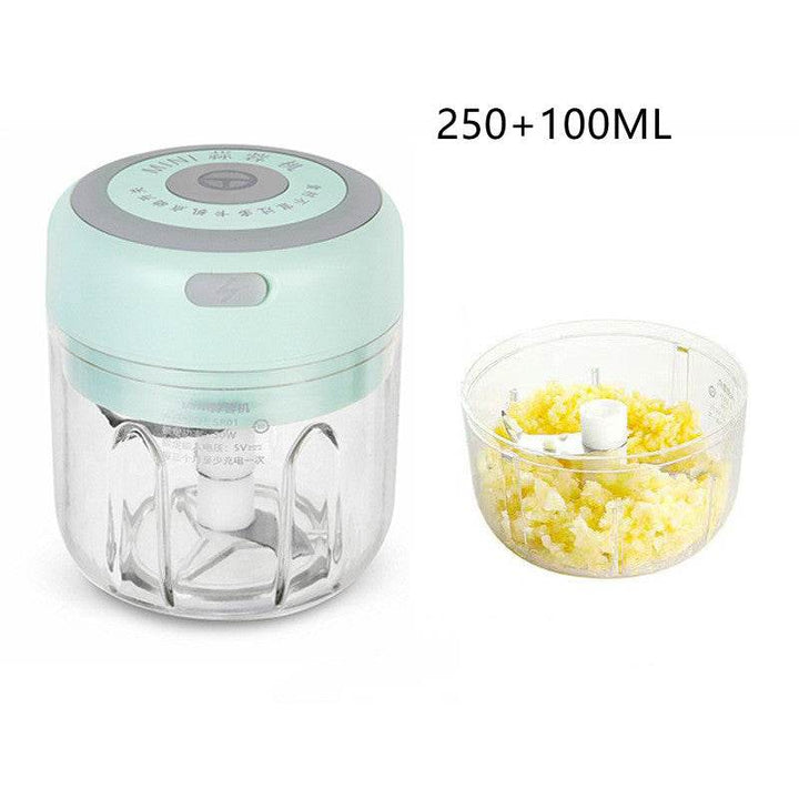 Mini Electric Garlic Chopper USB Charging Ginger Masher Machine Sturdy Durable Chili Vegetable Crusher Kitchen Tool - ZEYTONCART