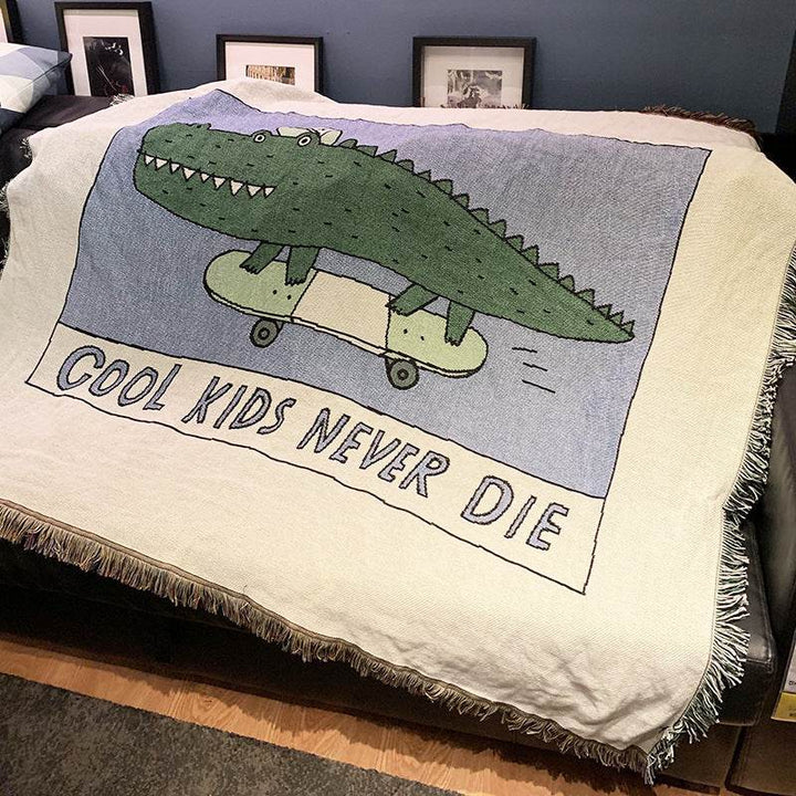 Sofa blanket knitted blanket - ZEYTONCART