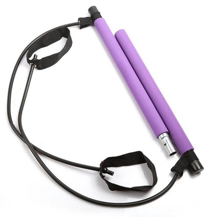 Yoga Crossfit Resistance Bands Exerciser Pull Rope Portable Gym Workout Pilates Bar Trainer Elastic Bands - ZEYTONCART