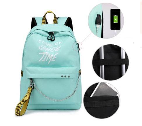 Primary school backpacks rechargeable casual backpacks - ZEYTONCART