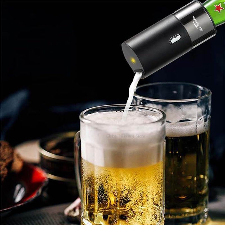Portable Electric Beer Dispensers 40000 Times Ultrasonic Vibration Special Purpose For Bottled & Canned Beer Foam Machine - ZEYTONCART