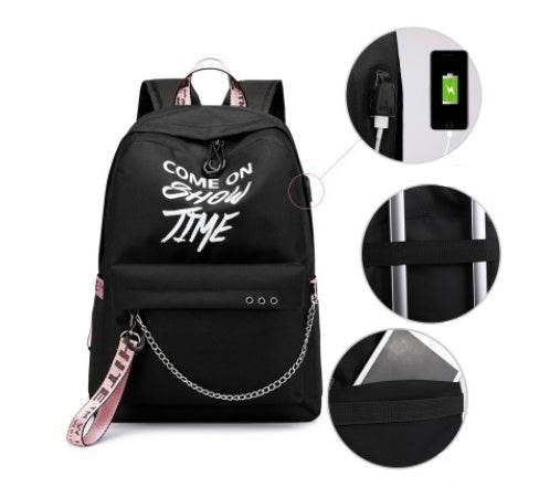 Primary school backpacks rechargeable casual backpacks - ZEYTONCART