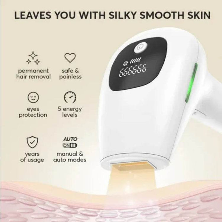 Professional Laser Epilator IPL Hair Removal Body Bikini Leg Depilatory Devic 900,000 Flashes 5 Levels Epilator Painless Electric Epilator Machine - ZEYTONCART