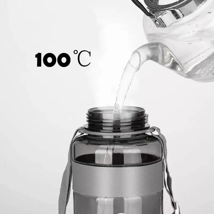 Summer Large-capacity Plastic Water Cup With Straw Strap Outdoor Portable - ZEYTONCART