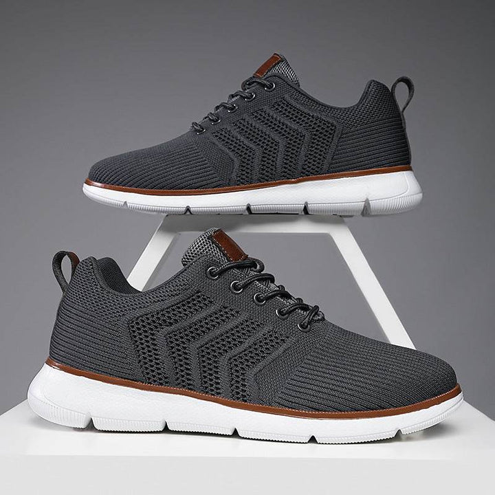 Fashion Lace-up Mesh Sneakers Casual  Flying Woven Walking Sports Shoes For Men - ZEYTONCART