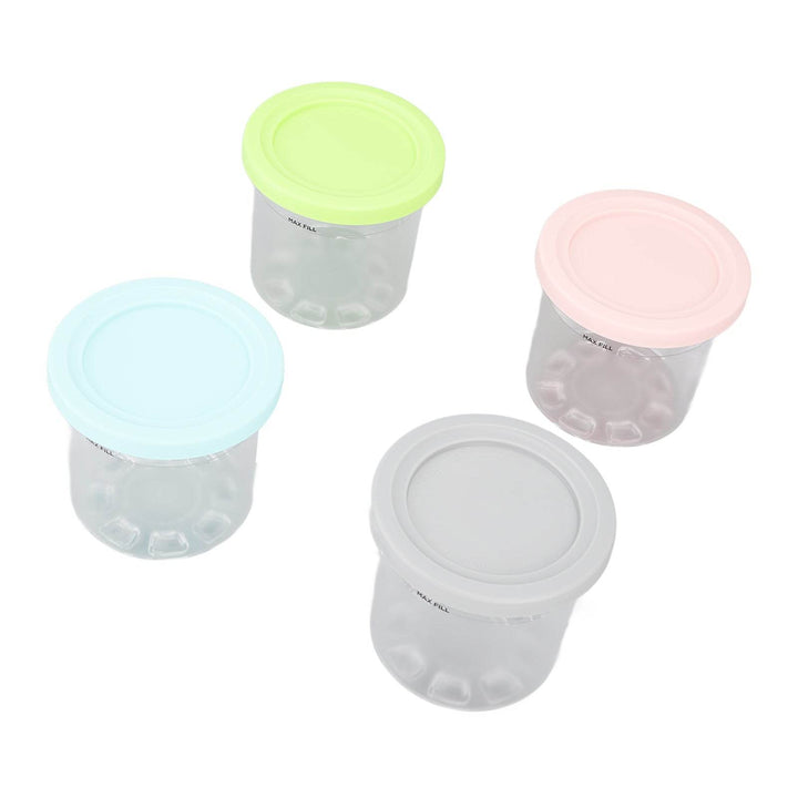 4Pcs Plastic Ice Cream Cans Replacement for Ninja NC299AMZ NC300s Series Creami Ice Cream Makers - ZEYTONCART