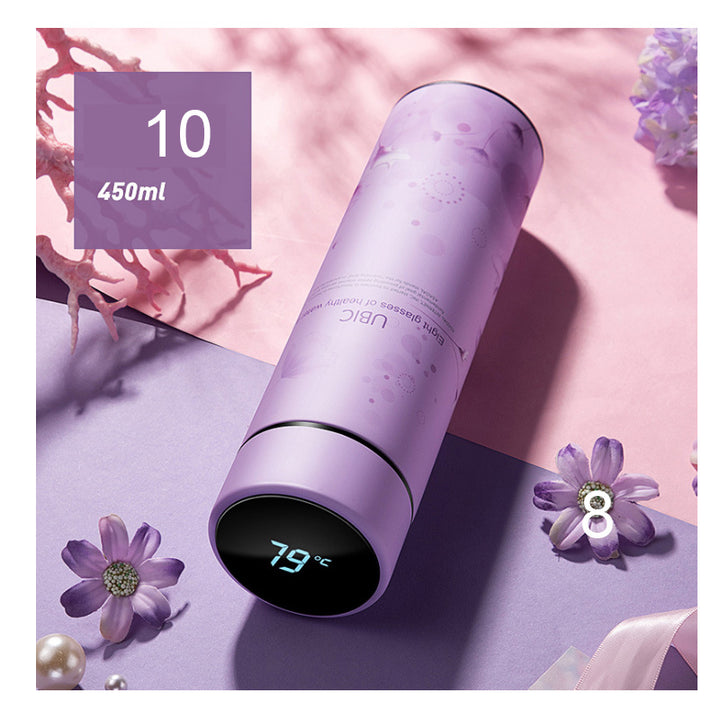 Insulation Cup 304 Stainless Steel Temperature Intelligent Display Portable Car Water Cup Large Capacity Creative Korean Tea Cup - ZEYTONCART