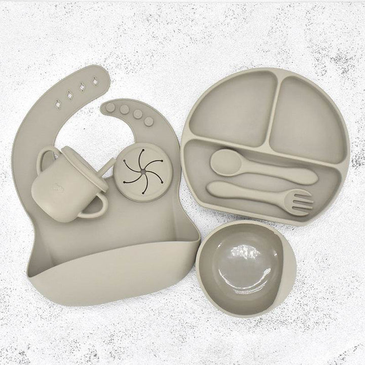Food Grade Silicone Feeding Cutlery Set Children's Dinner Plate - ZEYTONCART