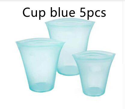Reusable Clear Plastic Storage Cups - Set of 3 Sizes - ZEYTONCART